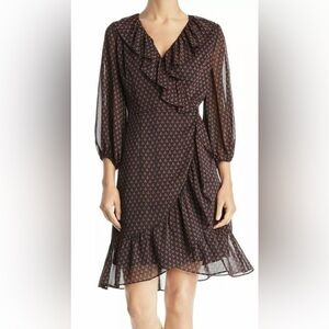 Adrianna Papell Black and Red Long Sleeve Dress ♥️